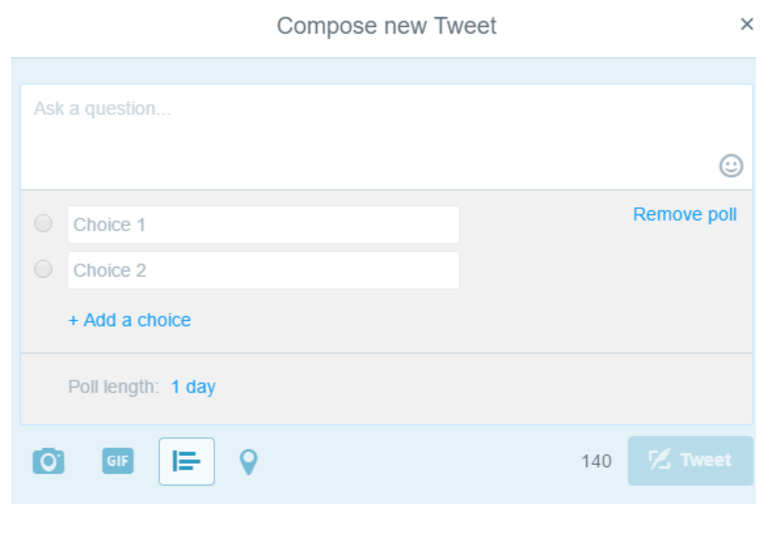 Composing Poll Twitter