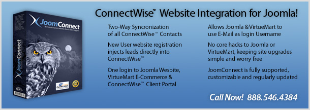 ConnectWise Website Integration for Joomla