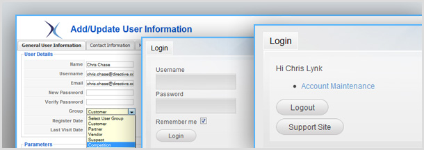 JoomConnect Login Module and Configuration