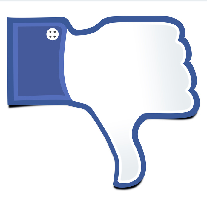 Facebook thumbs down