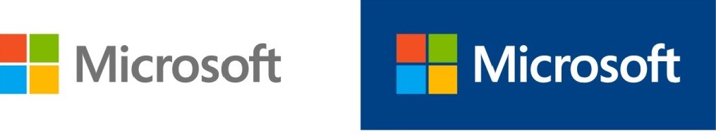 Microsoft logo color reversal 
