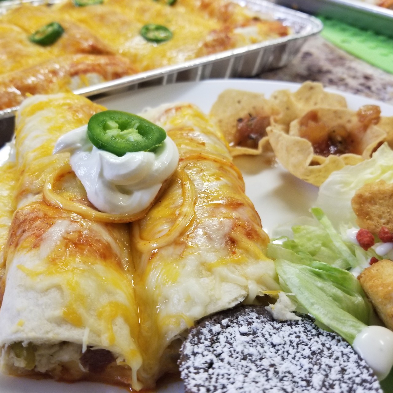 Crack Chicken Enchiladas