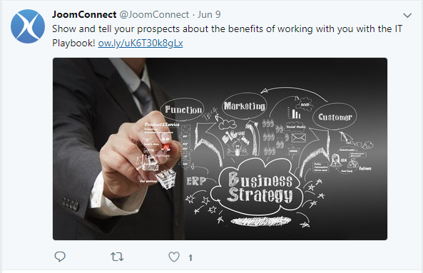 JoomConnect twitter post
