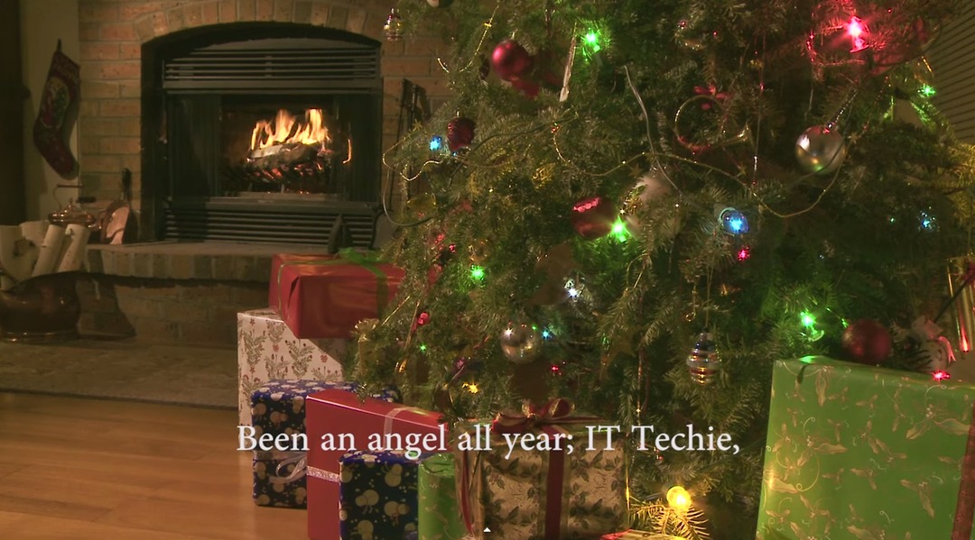 "IT Techie" to the tune of Santa Baby - Happy Holidays! 